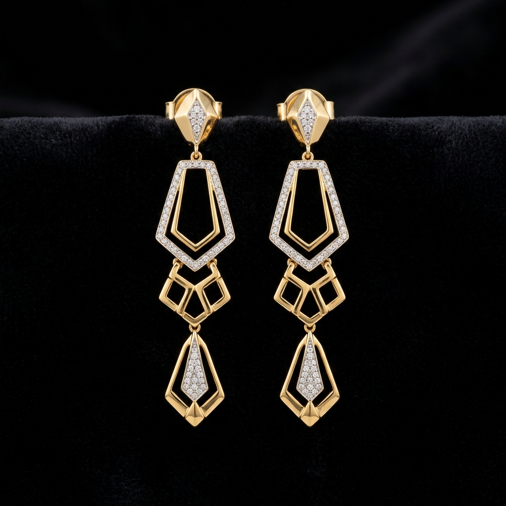 Kundan Chandbali Earrings