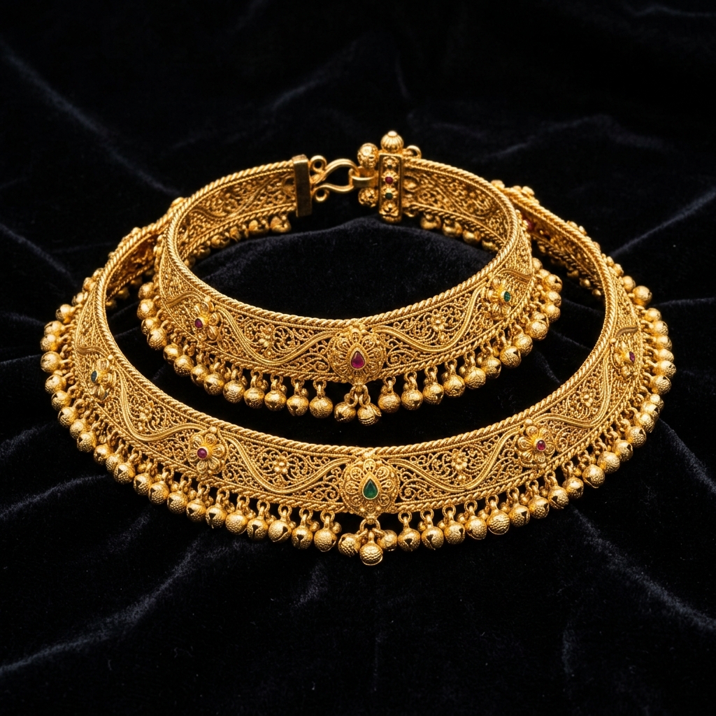 Heritage Gold Ghungroo Payal