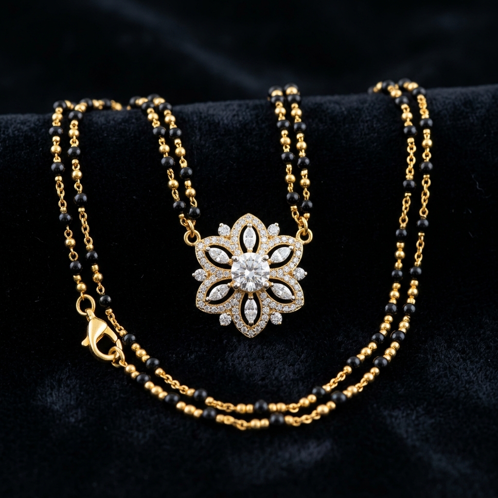 Solitaire Diamond Mangalsutra