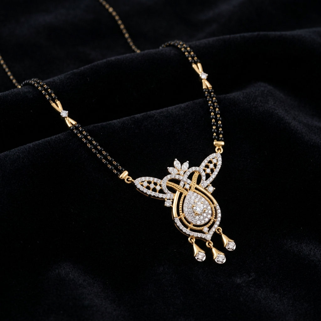 Traditional Gold Bead Mangalsutra